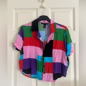 Forever21 Color Block Shirt